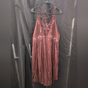 Free People Maroon Tunic Dress